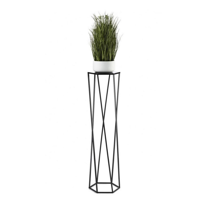 Soporte para plantas 100x24 cm negro