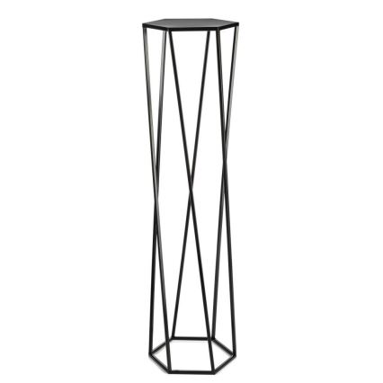 Soporte para plantas 100x24 cm negro