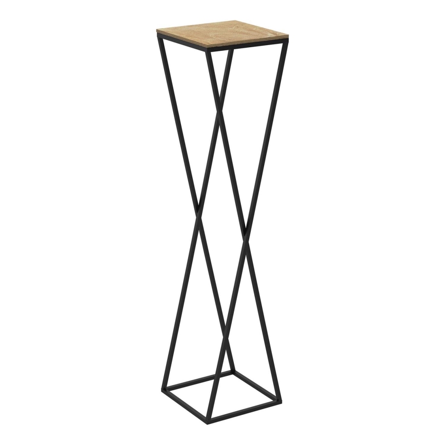 Soporte para plantas 100x24 cm negro