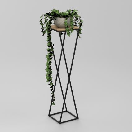 Soporte para plantas 100x24 cm negro