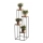 Soporte para plantas 110x40 cm negro/marrón