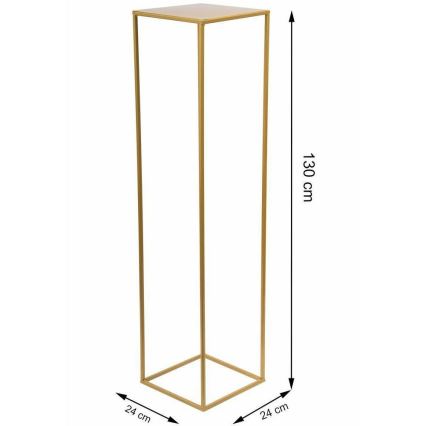 Soporte para plantas 130x24 cm dorado