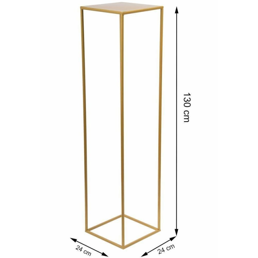 Soporte para plantas 130x24 cm dorado