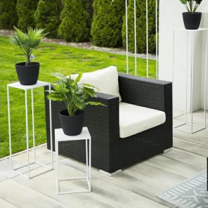 Soporte para flores 40x24 cm blanco