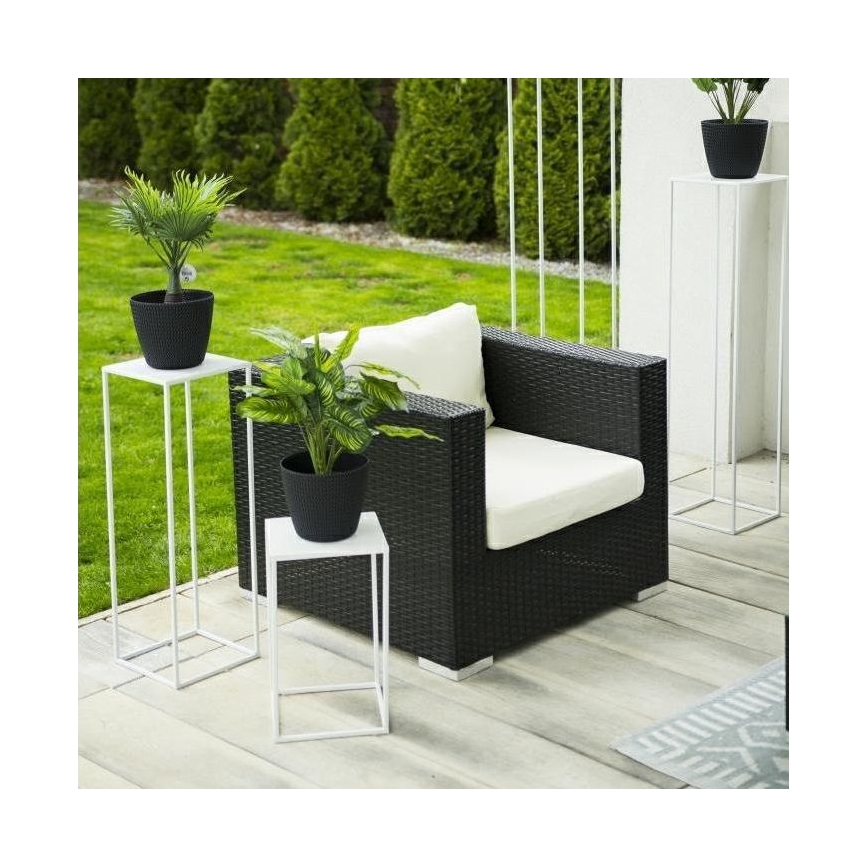 Soporte para flores 40x24 cm blanco