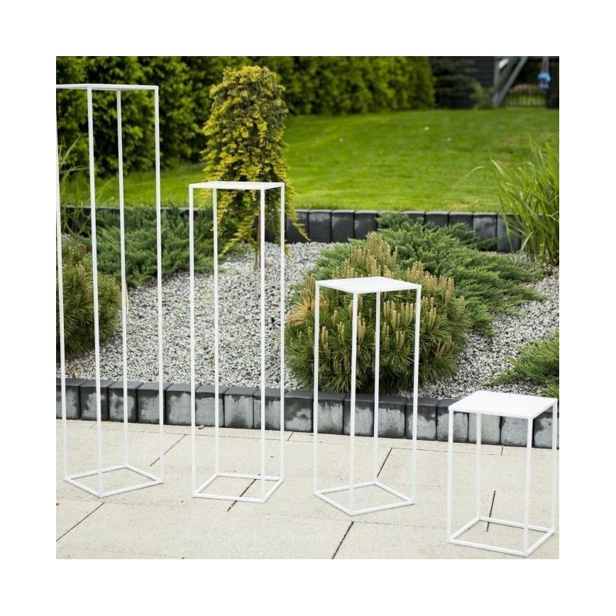 Soporte para flores 40x24 cm blanco
