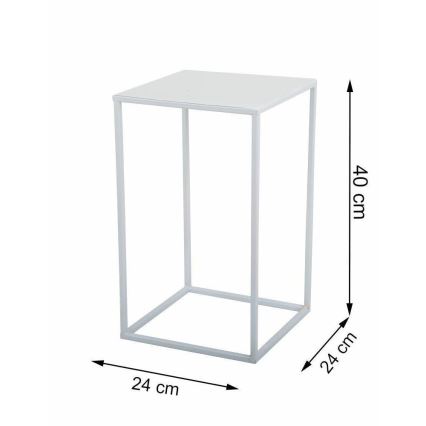 Soporte para flores 40x24 cm blanco