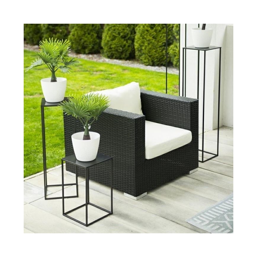 Soporte para plantas 40x24 cm negro