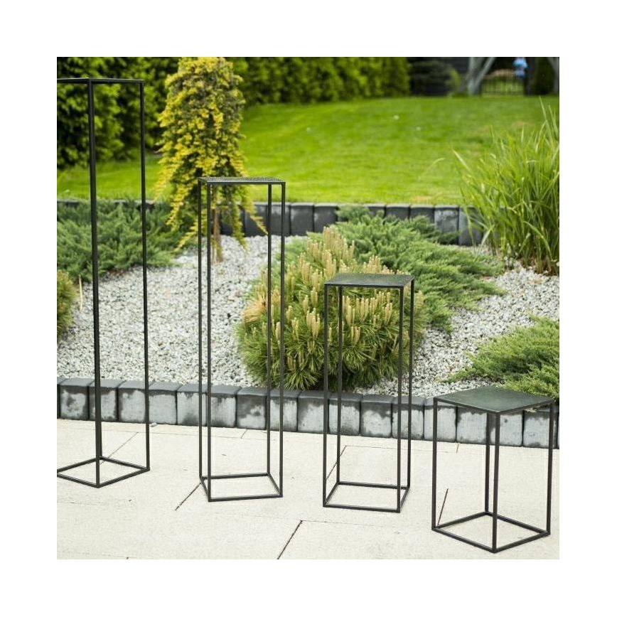 Soporte para plantas 40x24 cm negro