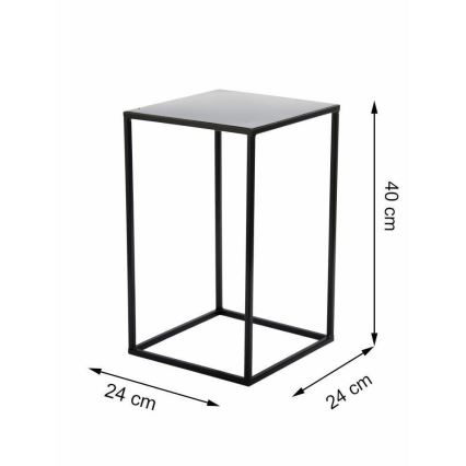 Soporte para plantas 40x24 cm negro