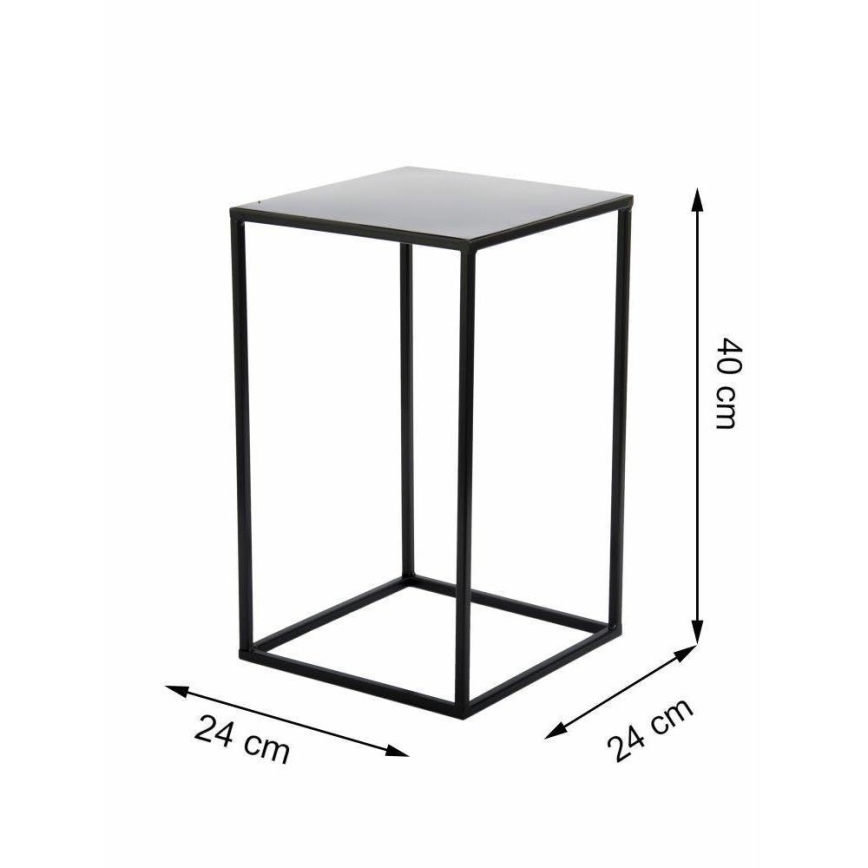 Soporte para plantas 40x24 cm negro