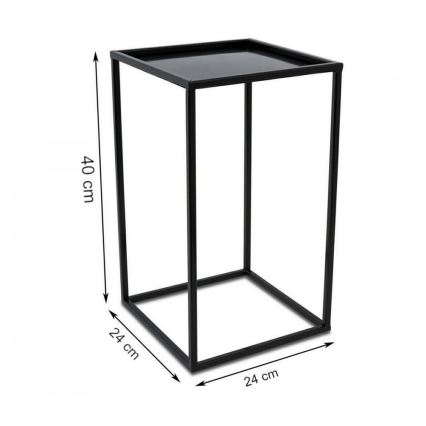 Soporte para plantas 40x24 cm negro