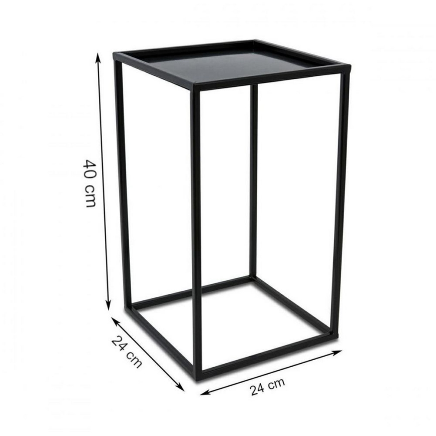 Soporte para plantas 40x24 cm negro