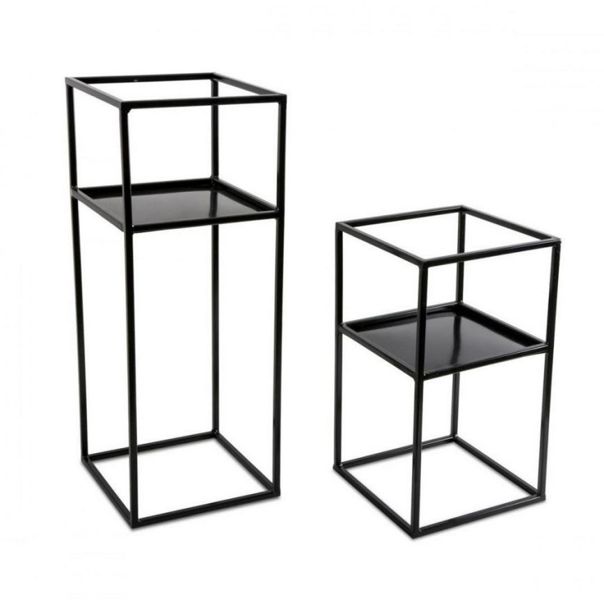 Soporte para plantas 40x24 negro