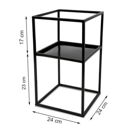 Soporte para plantas 40x24 negro
