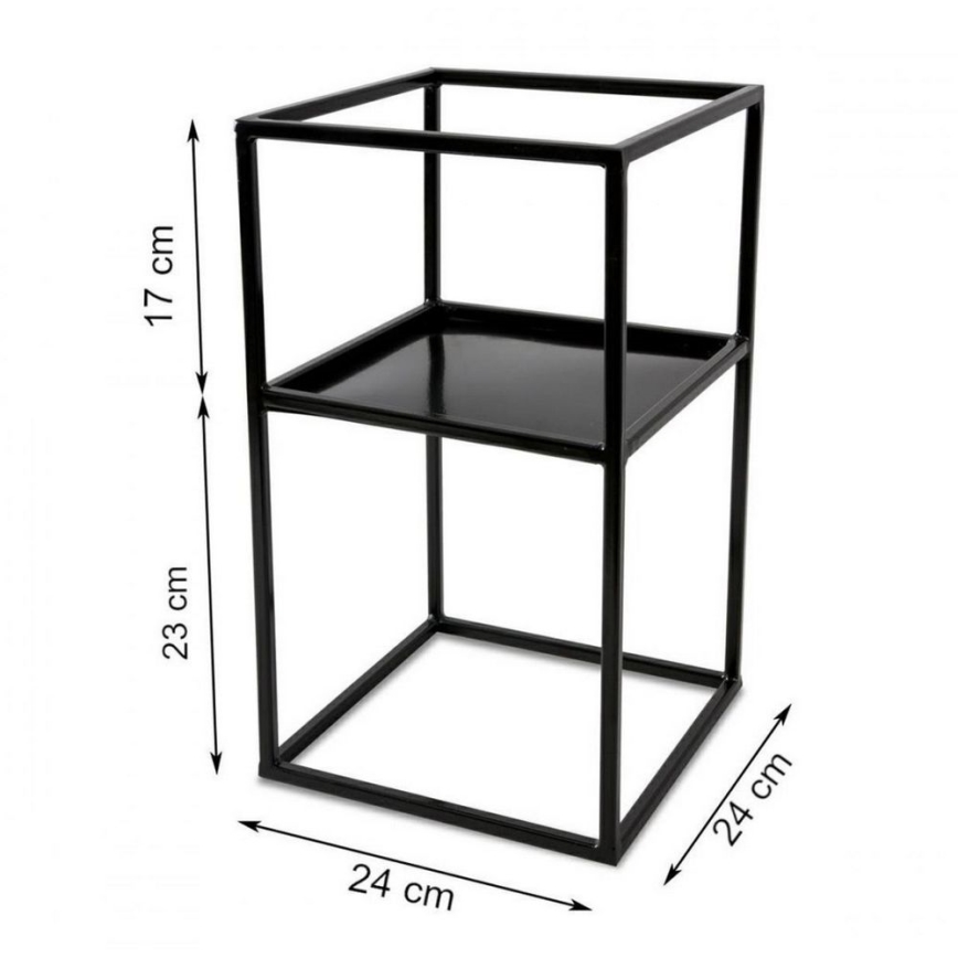 Soporte para plantas 40x24 negro