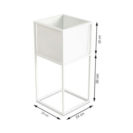 Soporte para plantas 50x24 cm blanco
