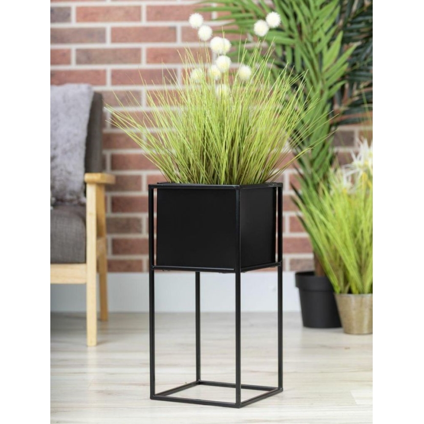 Soporte para plantas 50x24 cm negro