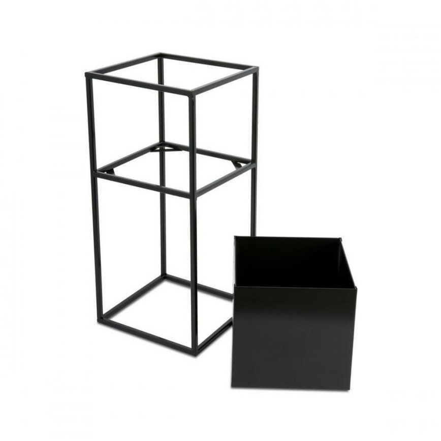Soporte para plantas 50x24 cm negro