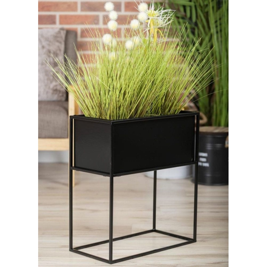 Soporte para plantas 50x44 cm negro