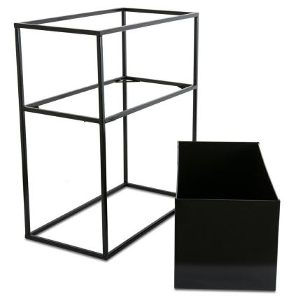 Soporte para plantas 50x44 cm negro