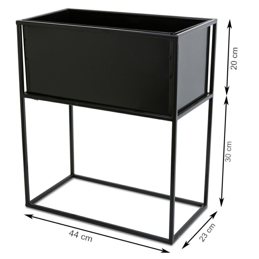 Soporte para plantas 50x44 cm negro