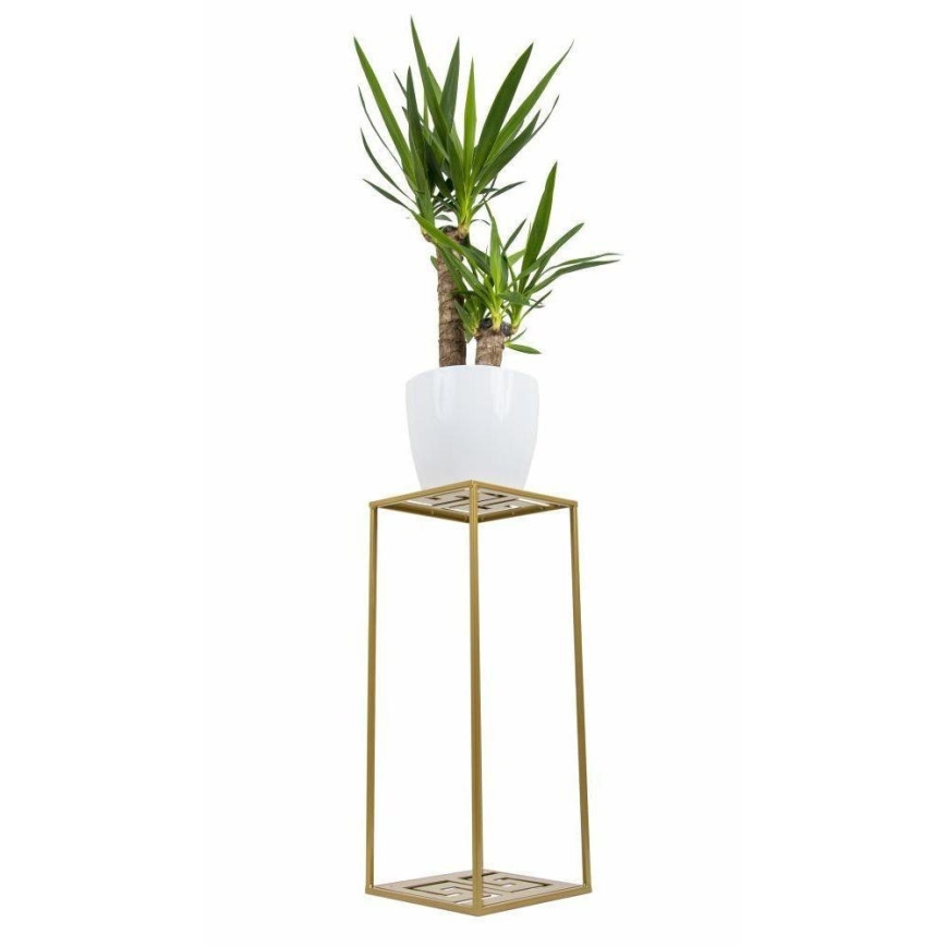 Soporte para flores 60x24 cm dorado