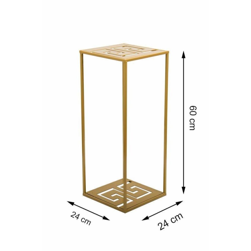Soporte para flores 60x24 cm dorado