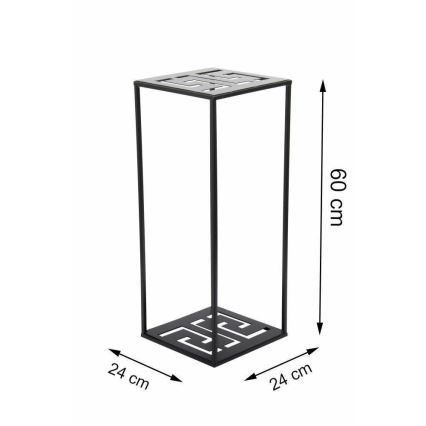 Soporte para plantas 60x24 cm negro