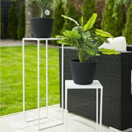 Soporte para plantas 70x24 cm blanco