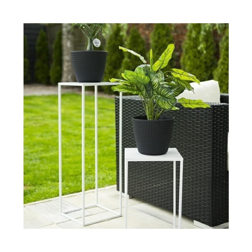 Soporte para plantas 70x24 cm blanco