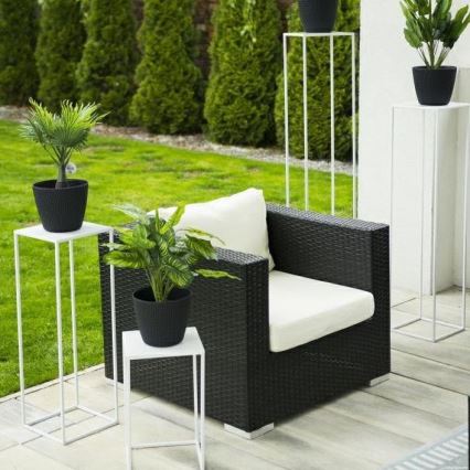Soporte para plantas 70x24 cm blanco