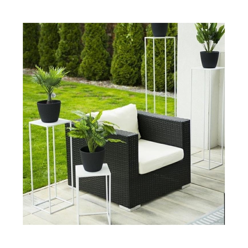 Soporte para plantas 70x24 cm blanco
