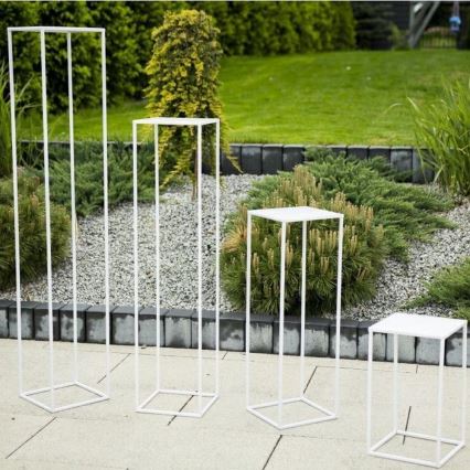 Soporte para plantas 70x24 cm blanco