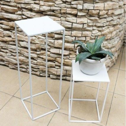 Soporte para plantas 70x24 cm blanco