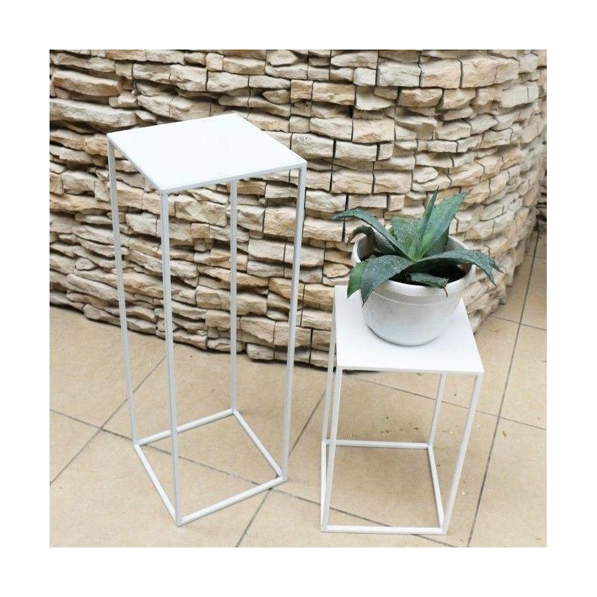 Soporte para plantas 70x24 cm blanco