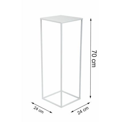 Soporte para plantas 70x24 cm blanco