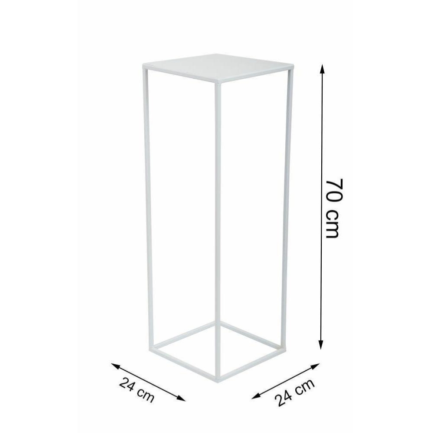 Soporte para plantas 70x24 cm blanco