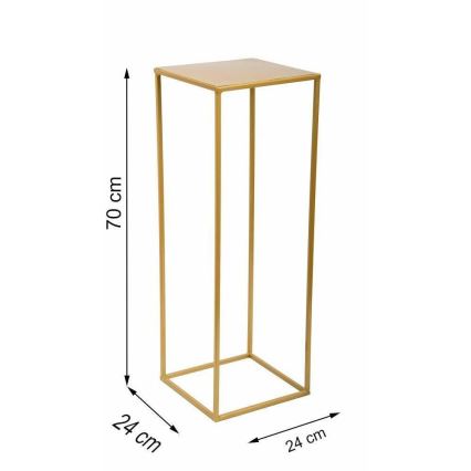 Soporte para plantas 70x24 cm dorado