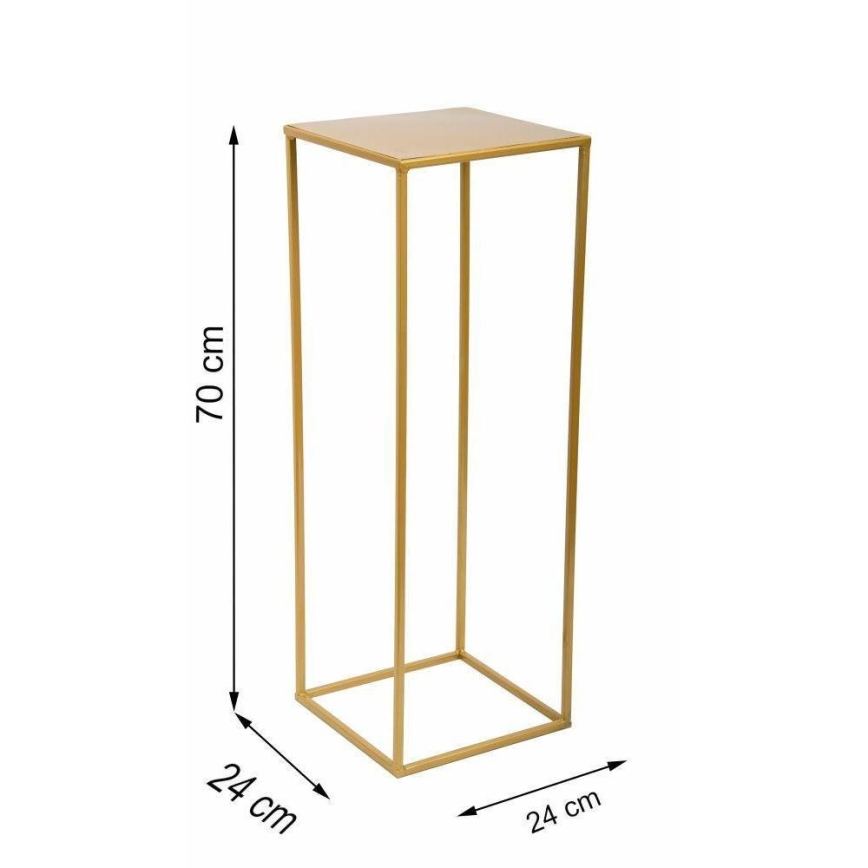 Soporte para plantas 70x24 cm dorado
