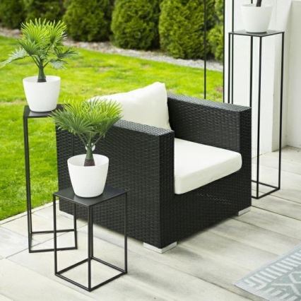 Soporte para plantas 70x24 cm negro