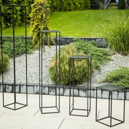 Soporte para plantas 70x24 cm negro