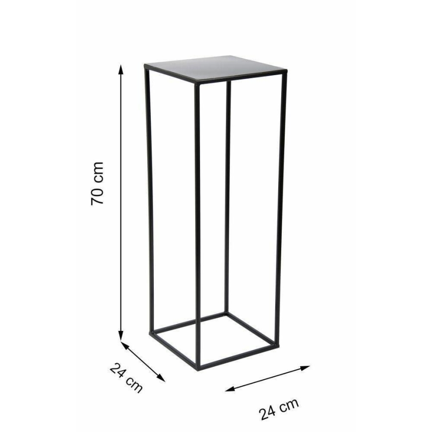 Soporte para plantas 70x24 cm negro