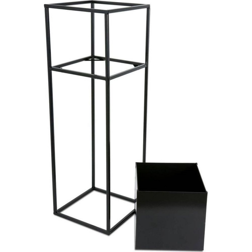 Soporte para plantas 70x24 cm negro