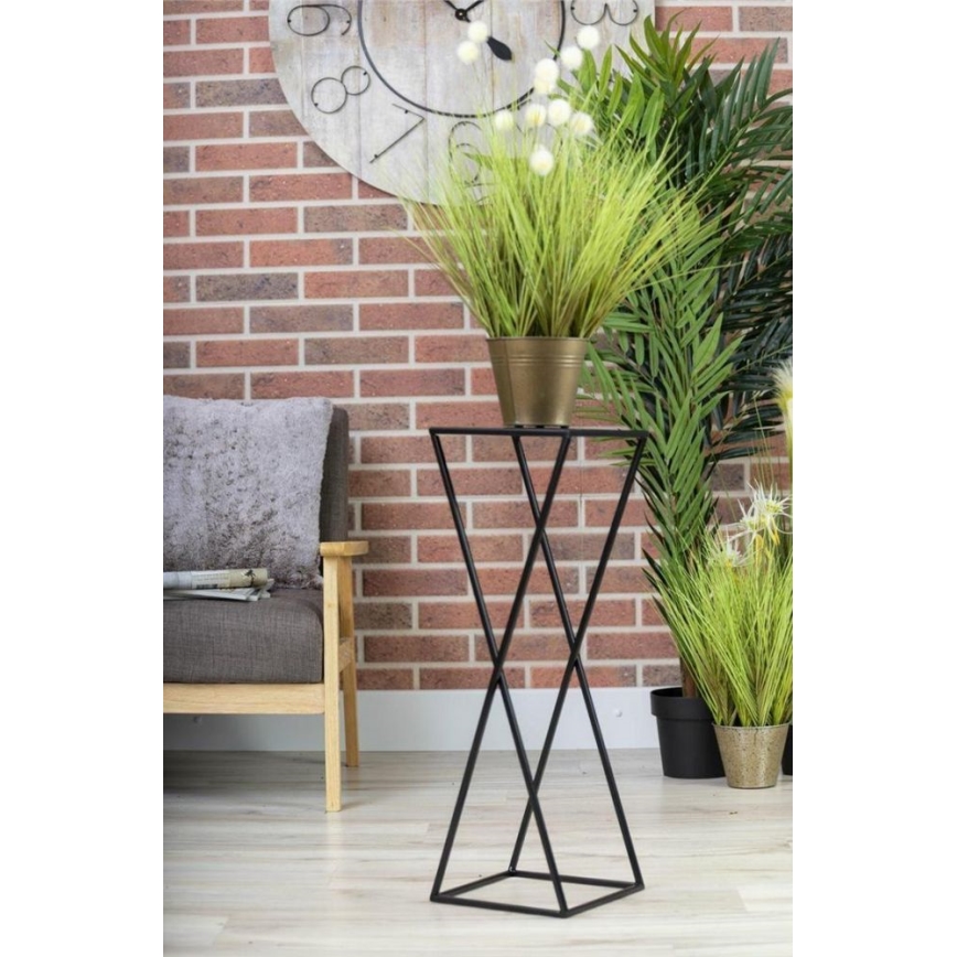 Soporte para plantas 70x24 negro