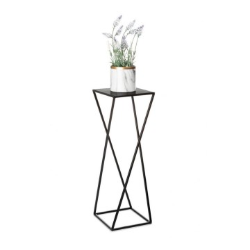 Soporte para plantas 70x24 cm negro