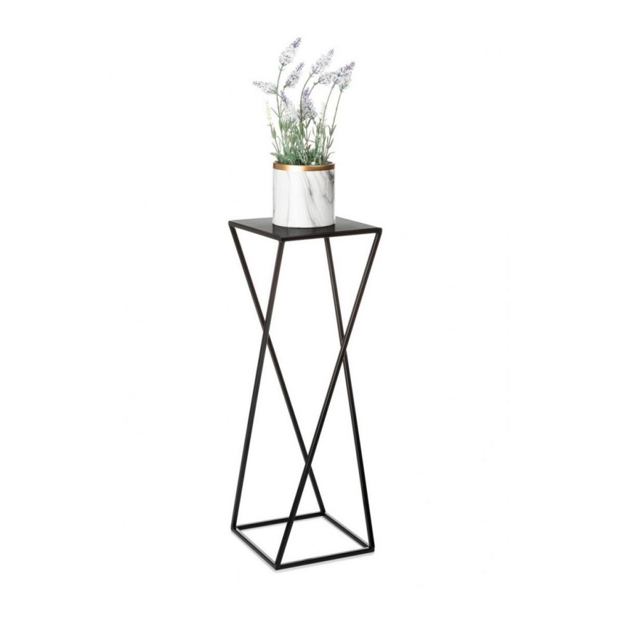 Soporte para plantas 70x24 cm negro