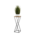 Soporte para plantas 70x24 cm negro/marrón