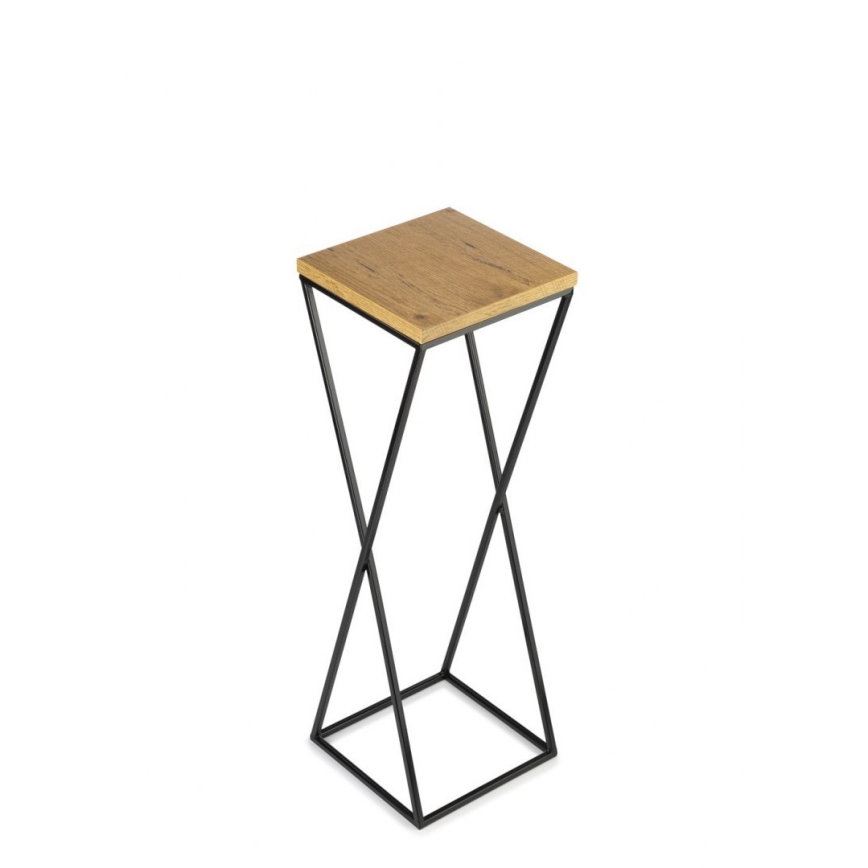 Soporte para plantas 70x24 cm negro/marrón