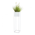 Soporte para plantas 90x24 cm blanco